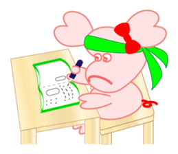 Heart Bunny Family sticker #4121772