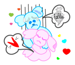 Heart Bunny Family sticker #4121792