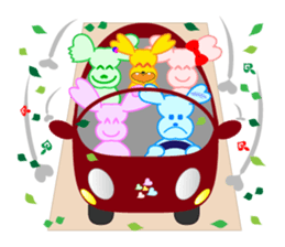 Heart Bunny Family sticker #4121796