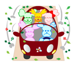 Heart Bunny Family sticker #4121796