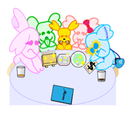 Heart Bunny Family sticker #4121797