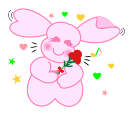 Heart Bunny Family sticker #4121802