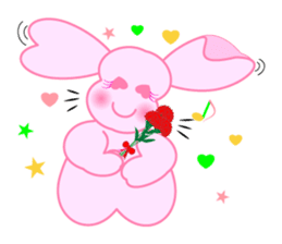 Heart Bunny Family sticker #4121802