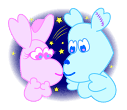 Heart Bunny Family sticker #4121804