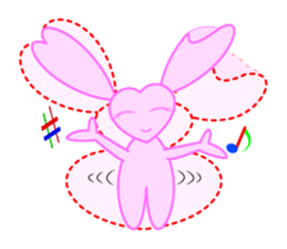 Heart Bunny Family sticker #4121805