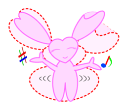 Heart Bunny Family sticker #4121805