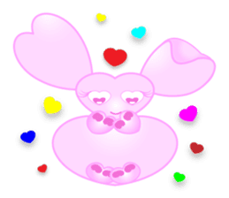 Heart Bunny Family sticker #4121807