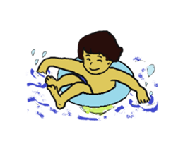 Showa era people sticker #4122277