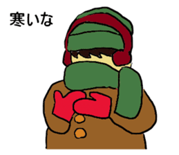 Showa era people sticker #4122283