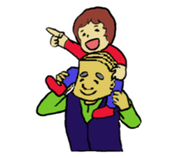 Showa era people sticker #4122286