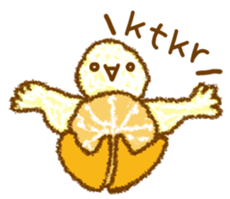 Orange peel ART!! sticker #4122428