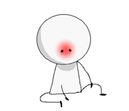 Simple Stick person. sticker #4123234