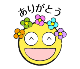 Colorful Round Face sticker #4123968