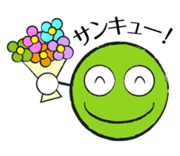 Colorful Round Face sticker #4123969