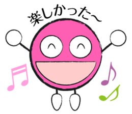 Colorful Round Face sticker #4123972