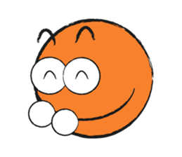 Colorful Round Face sticker #4123988