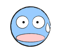 Colorful Round Face sticker #4123991