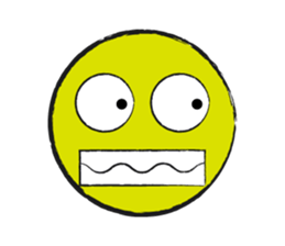 Colorful Round Face sticker #4123992