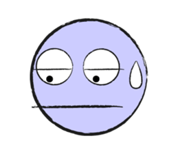 Colorful Round Face sticker #4123994