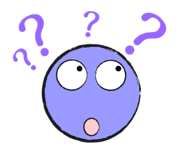 Colorful Round Face sticker #4124004