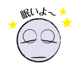 Colorful Round Face sticker #4124006