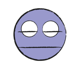 Colorful Round Face sticker #4124007