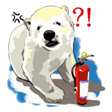 Happy polar bear sticker sticker #4124149