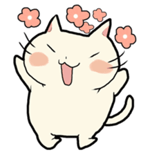 lovely chubby cat sticker #4124369