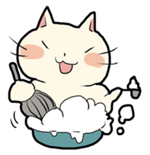 lovely chubby cat sticker #4124374