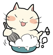 lovely chubby cat sticker #4124374