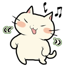lovely chubby cat sticker #4124379