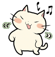lovely chubby cat sticker #4124379