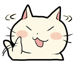 lovely chubby cat sticker #4124391