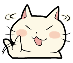 lovely chubby cat sticker #4124391