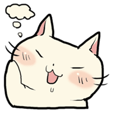 lovely chubby cat sticker #4124397