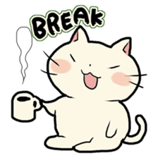 lovely chubby cat sticker #4124404