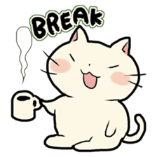 lovely chubby cat sticker #4124404