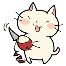 lovely chubby cat sticker #4124406