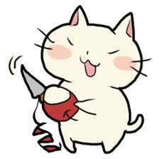 lovely chubby cat sticker #4124406