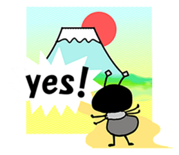 The ant which likes pears sticker #4125173