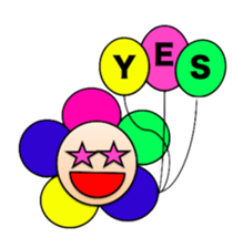 Colorful Flowers1 sticker #4125291