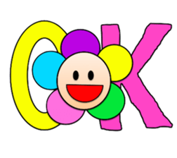 Colorful Flowers1 sticker #4125311