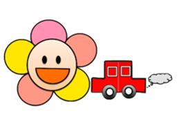 Colorful Flowers1 sticker #4125322