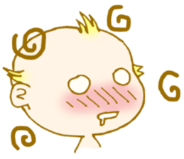 Octopus and a baby sticker #4125572