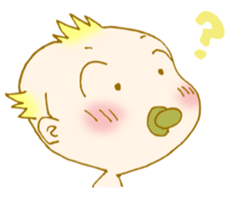 Octopus and a baby sticker #4125583