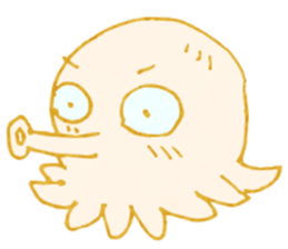 Octopus and a baby sticker #4125585