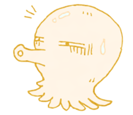 Octopus and a baby sticker #4125591