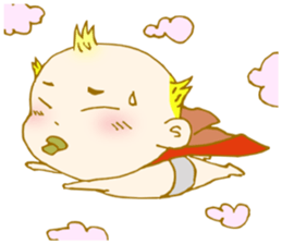 Octopus and a baby sticker #4125597