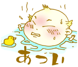 Octopus and a baby sticker #4125599