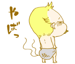 Octopus and a baby sticker #4125600